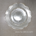 gold rim small glass dinner charger plates
